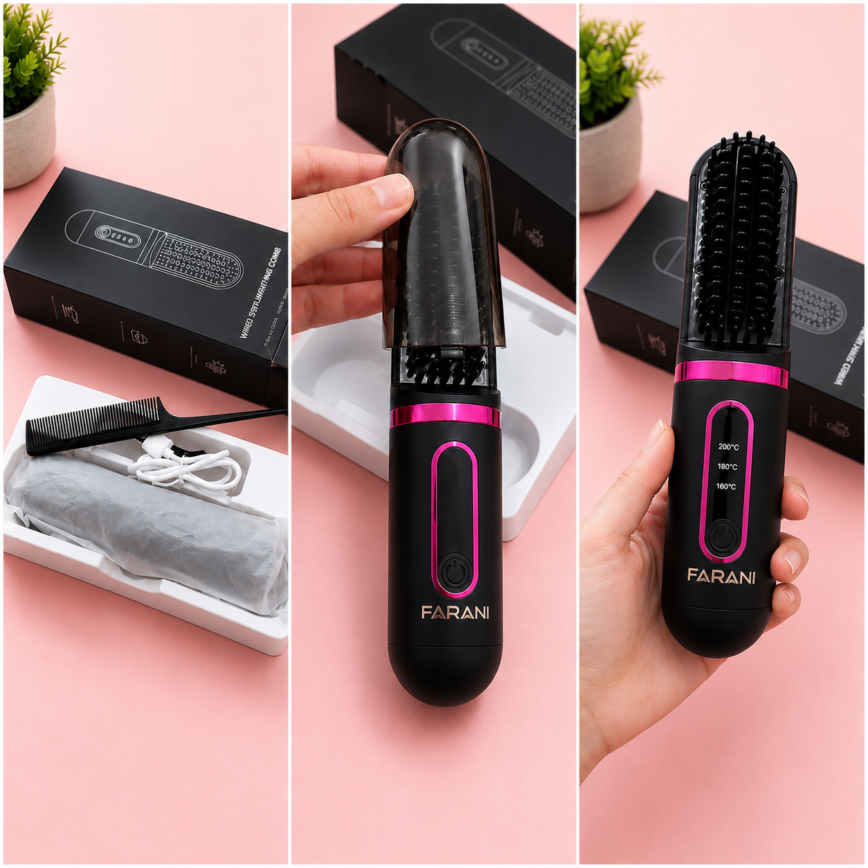 Farani — La Brosse Magique pour un Brushing Express