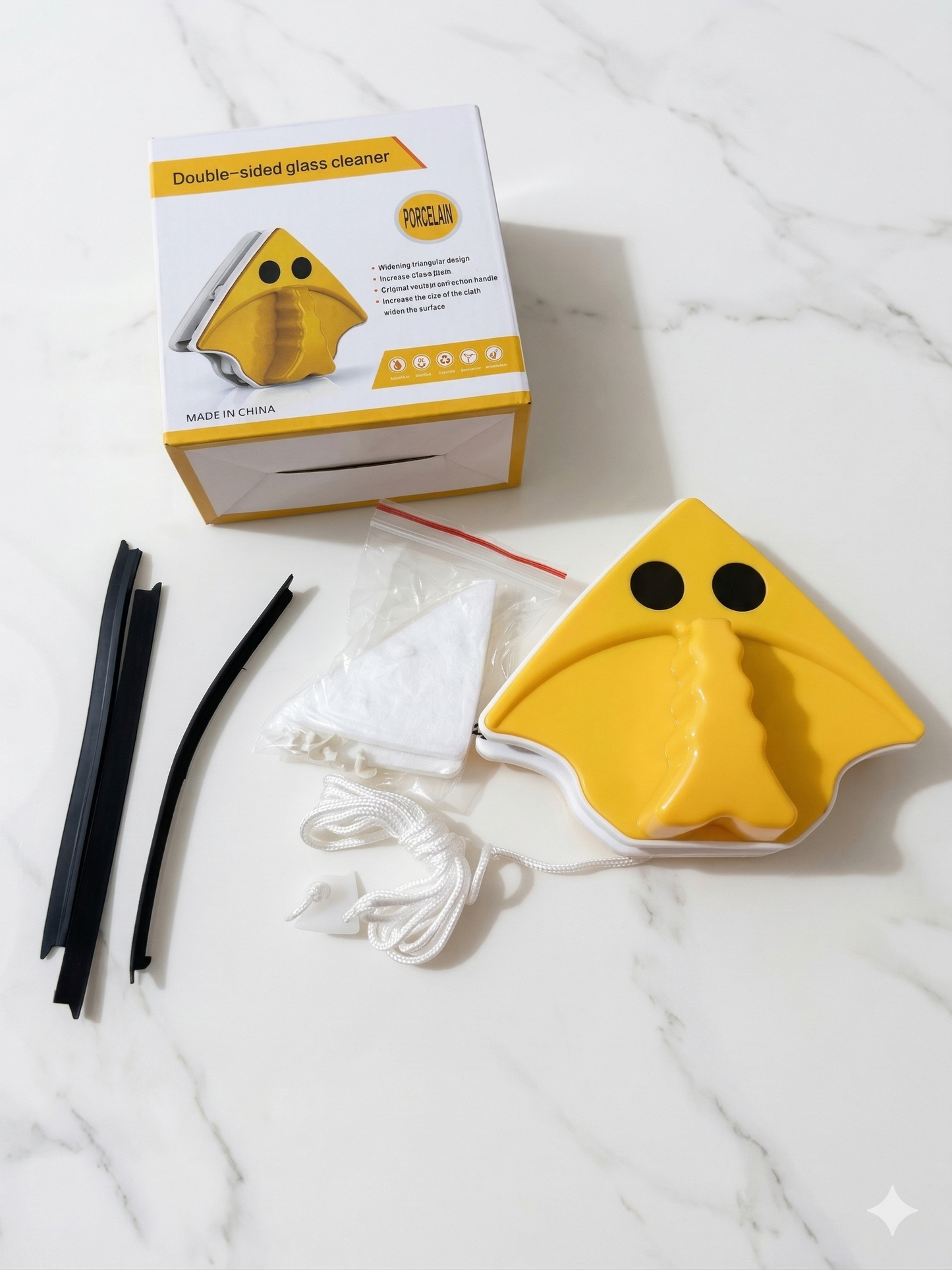 Nettoyeur magnétique double face